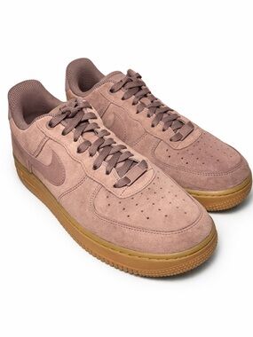Nike Air Force 1 Suede Mauve Neutral Sneakers Pinterest Aesthetic Streetwear 9.5